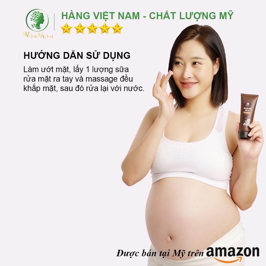 Bộ làm sạch da và tạm biệt mụn Wonmom ( 1 Sữa rửa mặt + 1 Serum mụn )