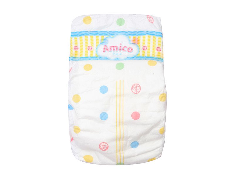 Bỉm - Tã dán Amico size M 64 + 4 miếng (Cho bé 6 - 11kg)