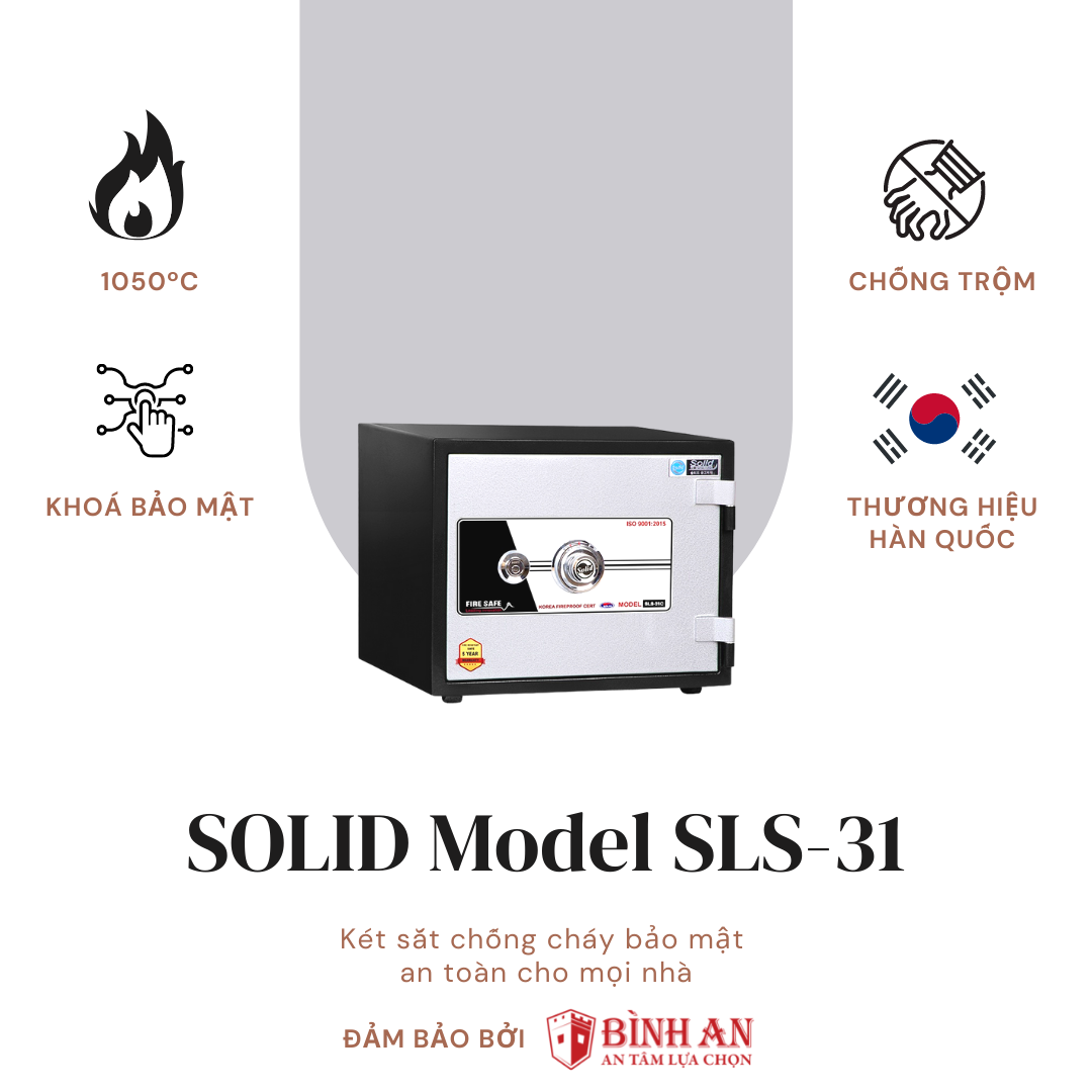 Két Sắt Solid SLS-31C (50kg)