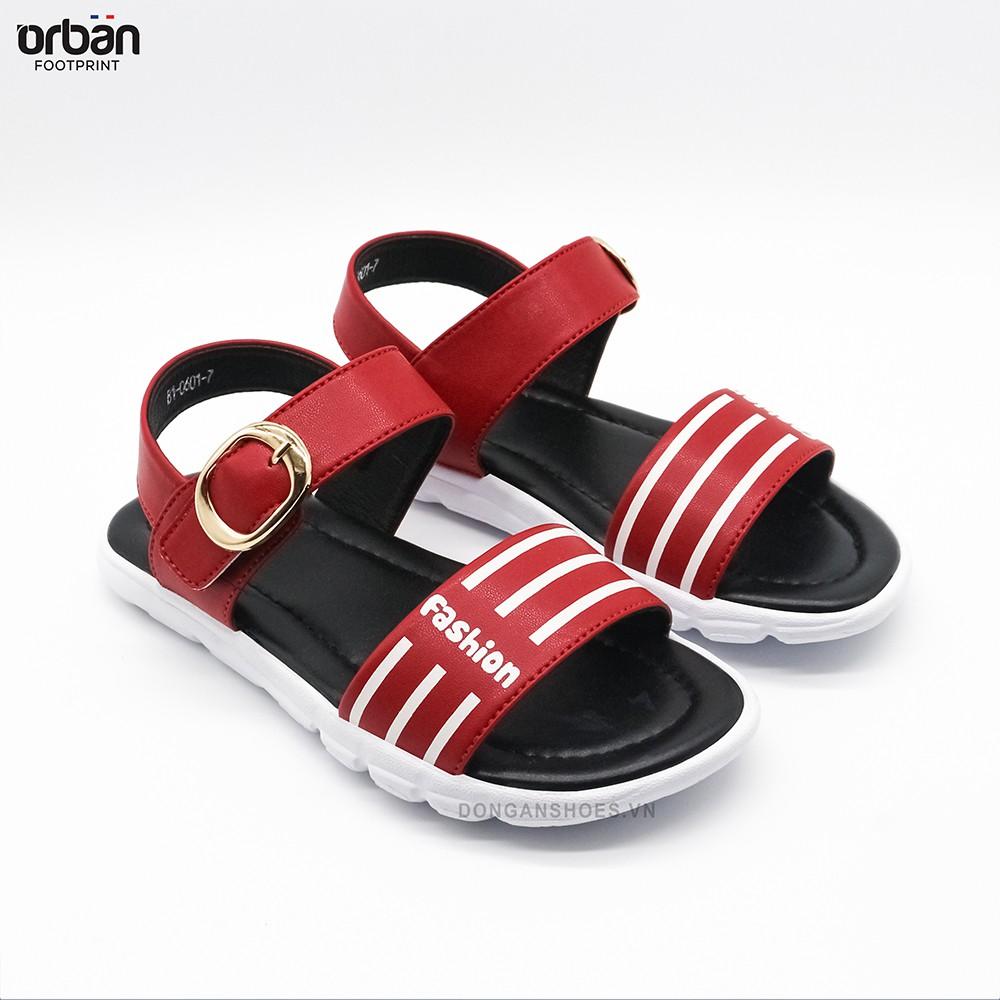 Dép sandal urban cao cấp cho bé SD2103 full màu đỏ- hồng