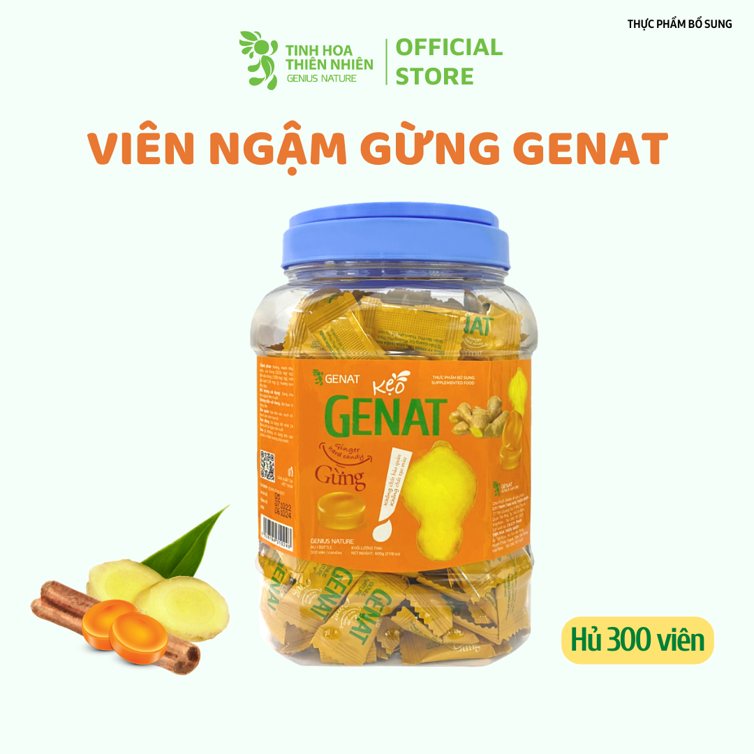 Kẹo Gừng Genat (Hủ 300 viên) - Giao 2H HCM