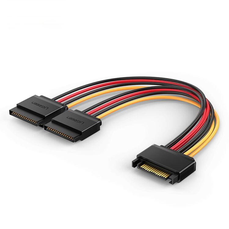 Cáp nguồn SATA 15Pin UGREEN US283 kết nối nguồn điện máy tính với ổ cứng Serial ATA, SSD, ổ đĩa quang, đầu ghi DVDB - Hàng chính hãng