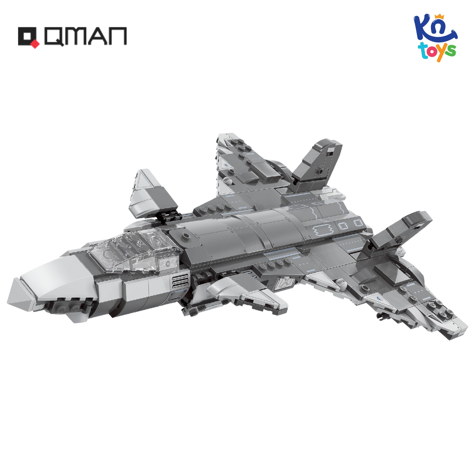 Đồ Chơi Xếp Hình, Lắp Ráp Qman 42201 - Máy Bay Chiến Đấu (523 mảnh ghép)