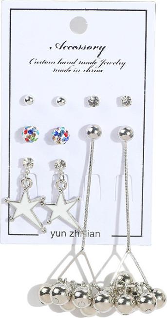 Sét 5 bông tai các loại thời trang Hàn Quốc BT181