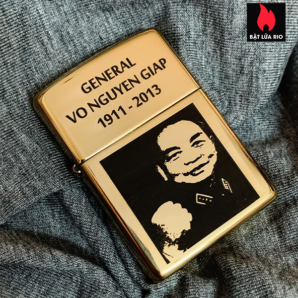 Bật Lửa Zippo 254B Khắc Đại Tướng Võ Nguyên Giáp – Zippo 254B.Vonguyengiap