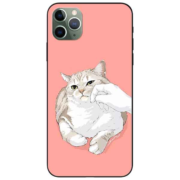 Ốp lưng in cho Iphone 11 Pro Max Mẫu Mèo Mập