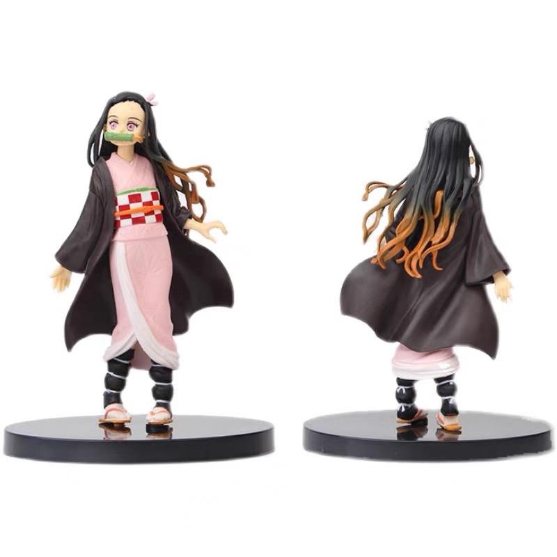 mô hình Kimetsu no yaiba - Mô hình Thanh Gươm Diệt Quỷ Nezuko cao 17cm bằng PVC cao cấp (Có clip, ảnh thật