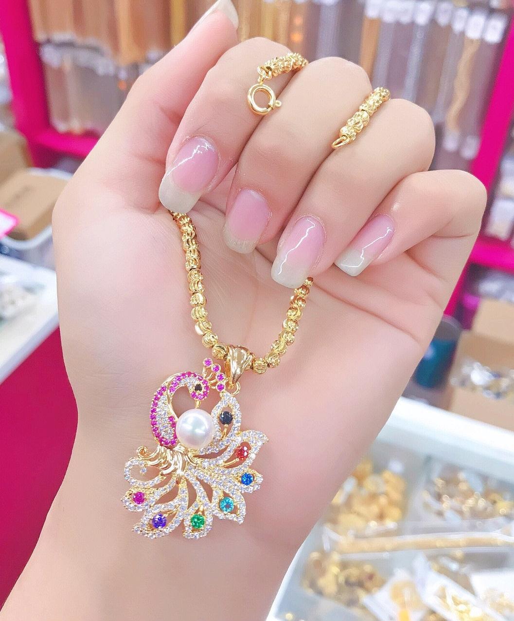 Dây Chuyền Nữ Chim Công 01 - Tặng Kèm Hộp - Mang Đi Chơi, Đi Tiệc Đều Được - Mã 12023.02220