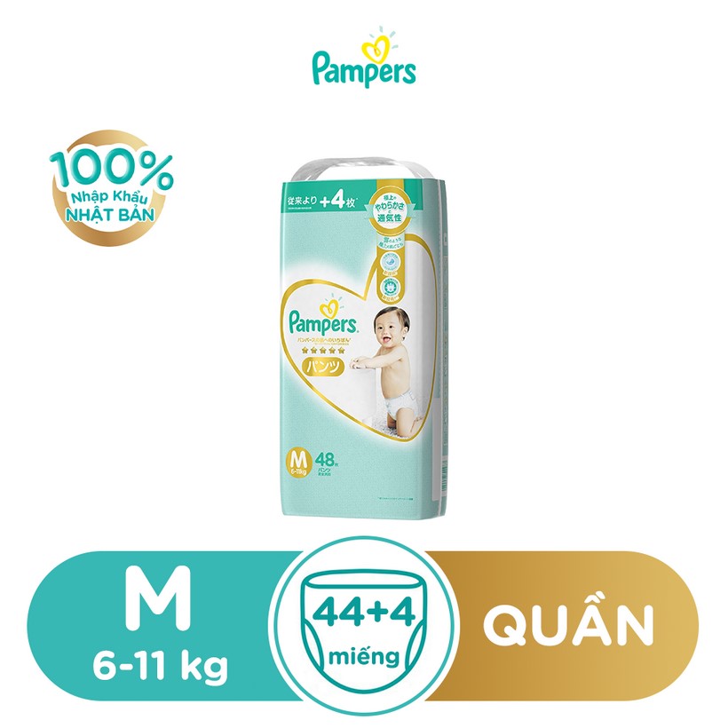 Tã Quần PAMPERS Nội Địa Nhật Bản M48/L38/XL36