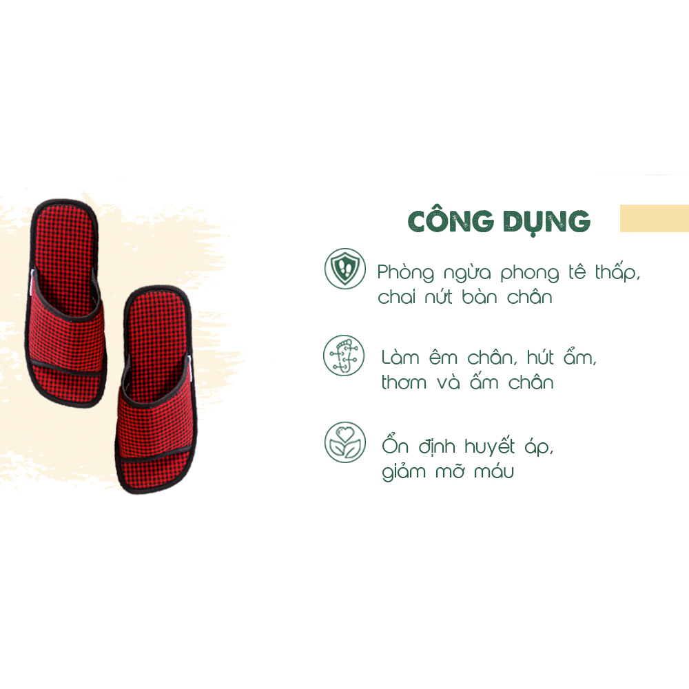 Dép quai ngang mang trong nhà Hương Quế DQN-02 đế dép được làm từ nhựa cao su tổng hợp chất lượng cao, hạn chế mài mòn, chống trơn trượt