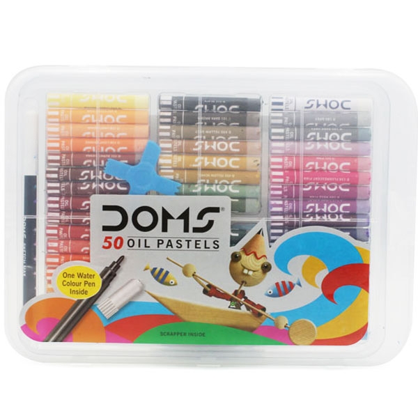 Hộp Bút Sáp Dầu DOMS 50 Màu 7912