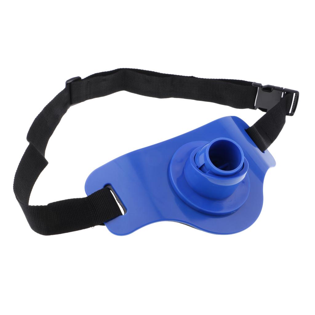 Fishing Stand Up Fighting Belt Waist Gimbal Rod Pole Holder Blue