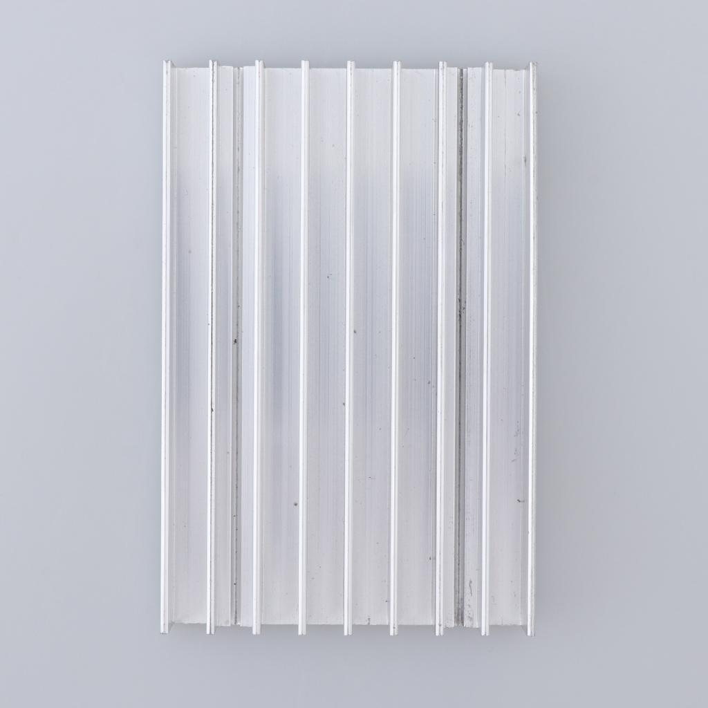 Aluminum CPU Heat Sink Cooling Fin  Fan  Pad  100x65.5x15mm