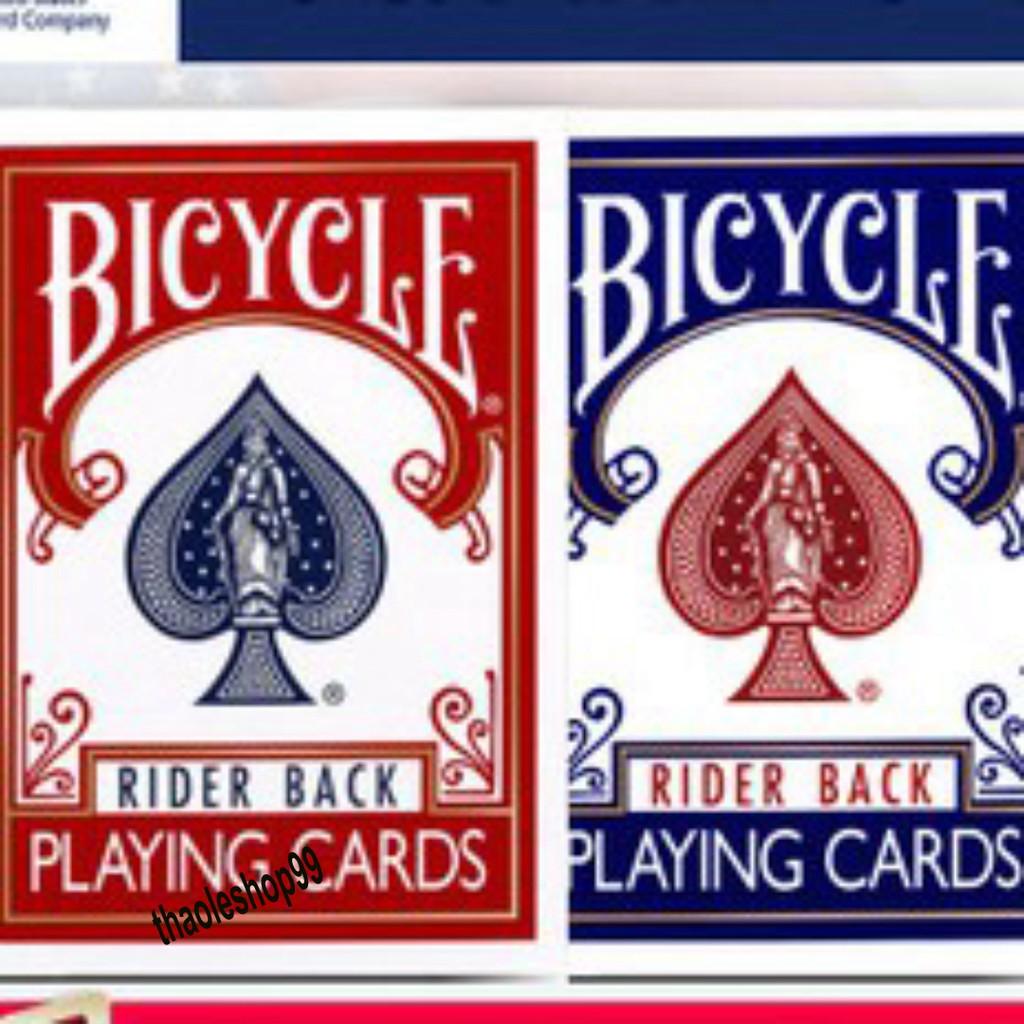 (có sẵn) Bài ảo thuật nhìn xuyên quân bicycle USA cao cấp :Bicycle Standard đỏ