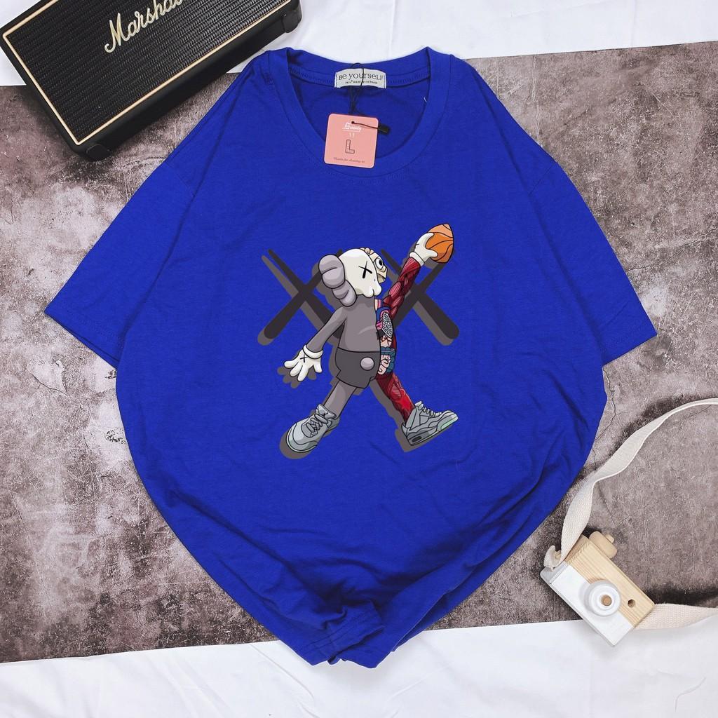 Áo thun tay ngắn Be Yourself unisex size M L XL - Gấu bóng rổ