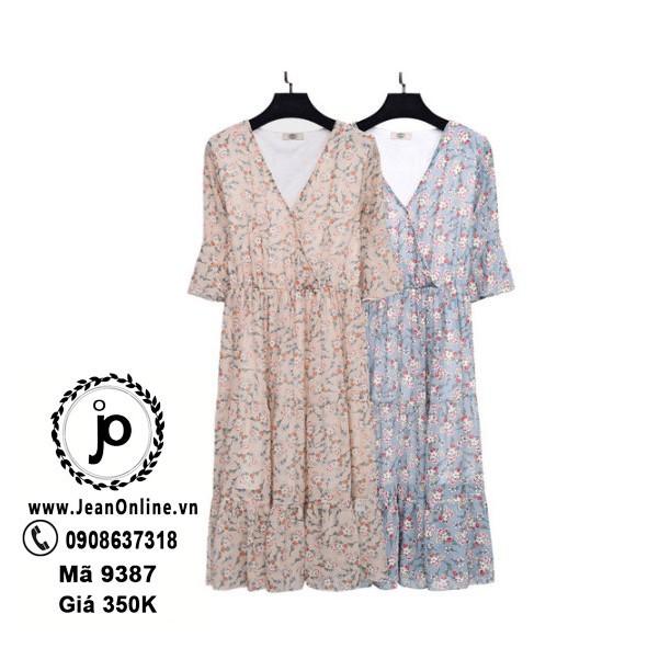 Bigsize Nữ - Đầm Maxi Voan Hoa