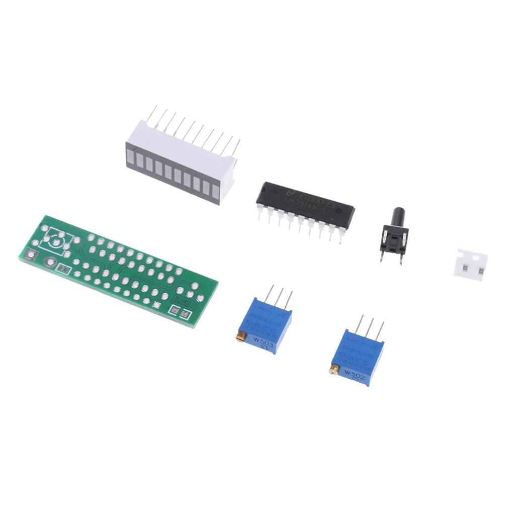 LM3914 10 Segment 5V 12V Battery Capacity Power LED Indicator Display Kits