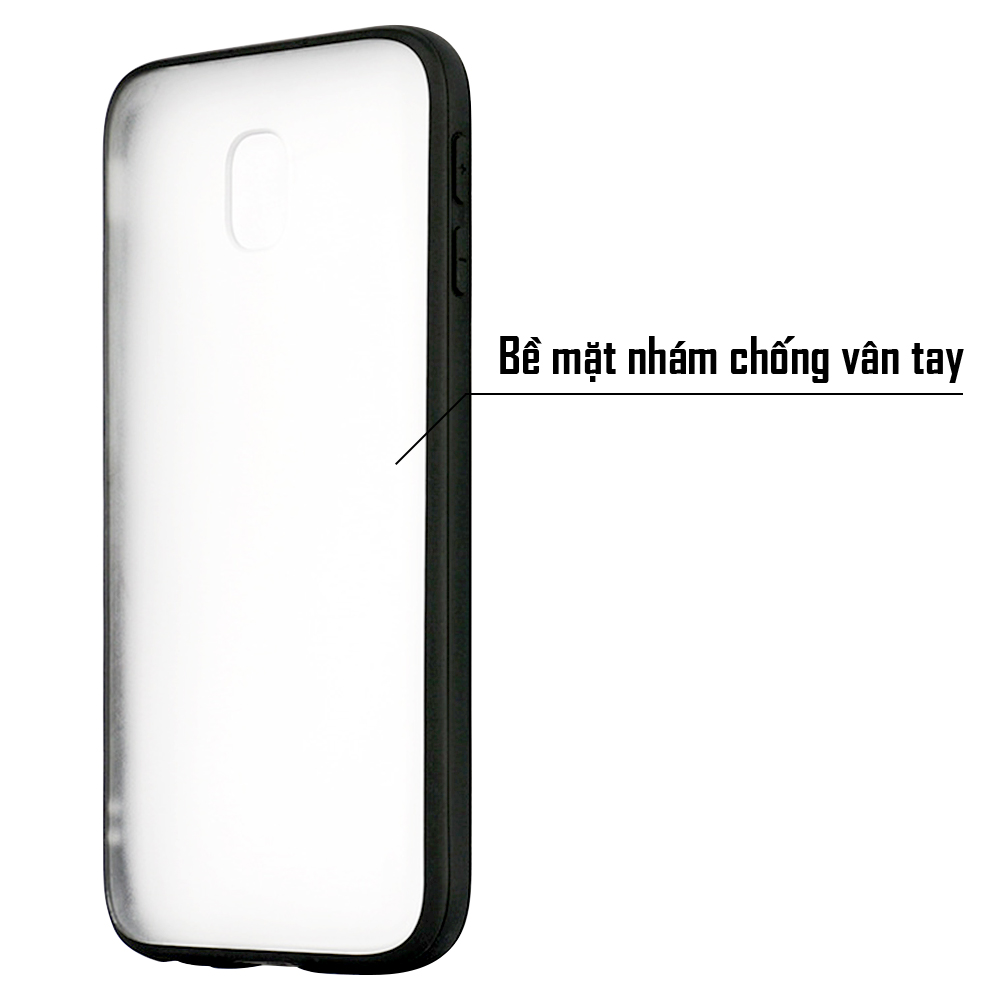 Ốp lưng Samsung Galaxy A7 2018 - Bề mặt nhám chống vân tay, lưng cứng, viền TPU dẻo - 02017 - Hàng Chính Hãng