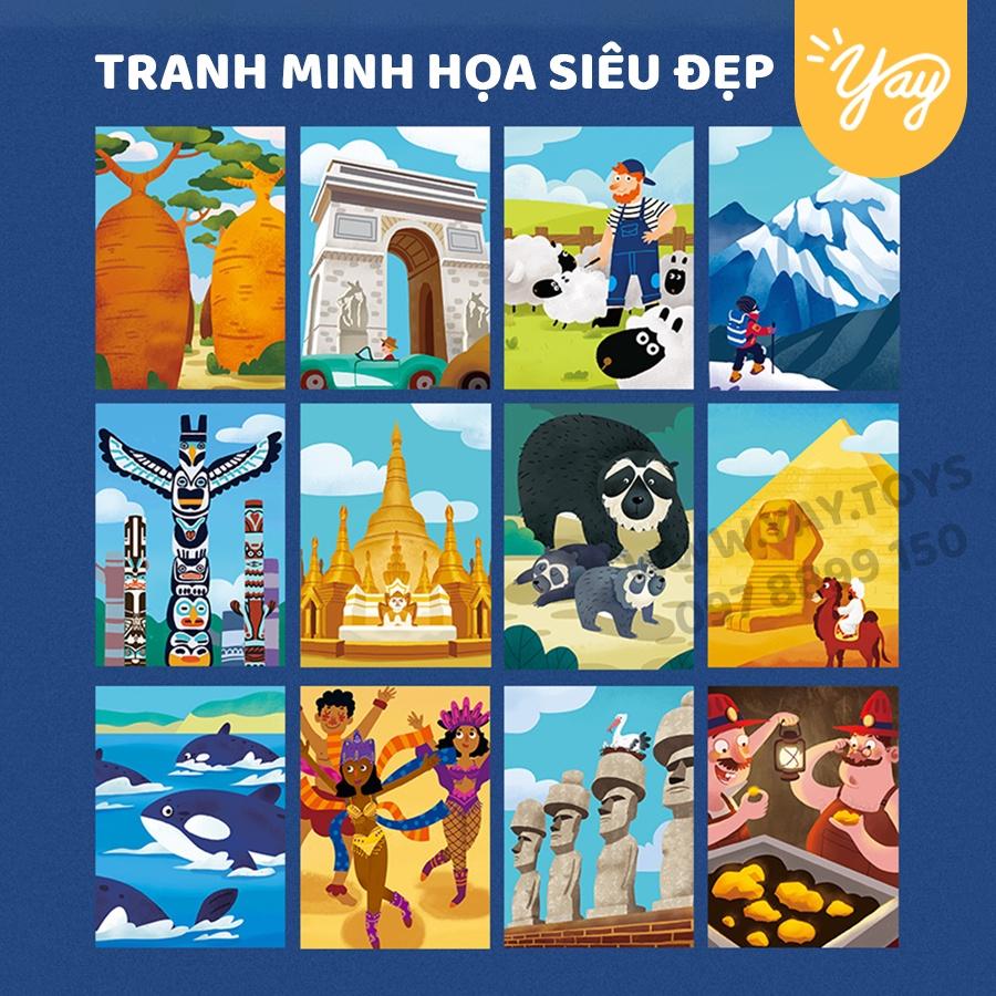 Bộ Boardgame Du Lịch Vòng Quanh Thế Giới Travel Around - TOI