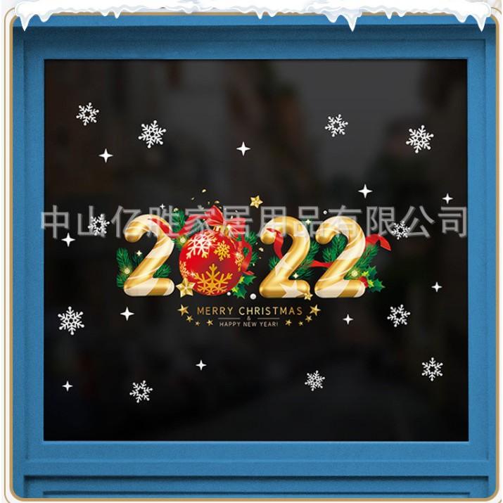 DECAL TRANG TRÍ GIÁNG SINH NOEL 2 MẶT SỐ 2022