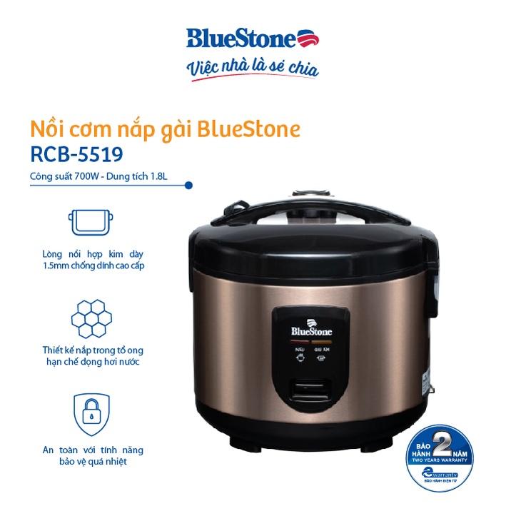 Nồi Cơm Điện 1.8L BlueStone RCB-5519 - Hàng chính hãng