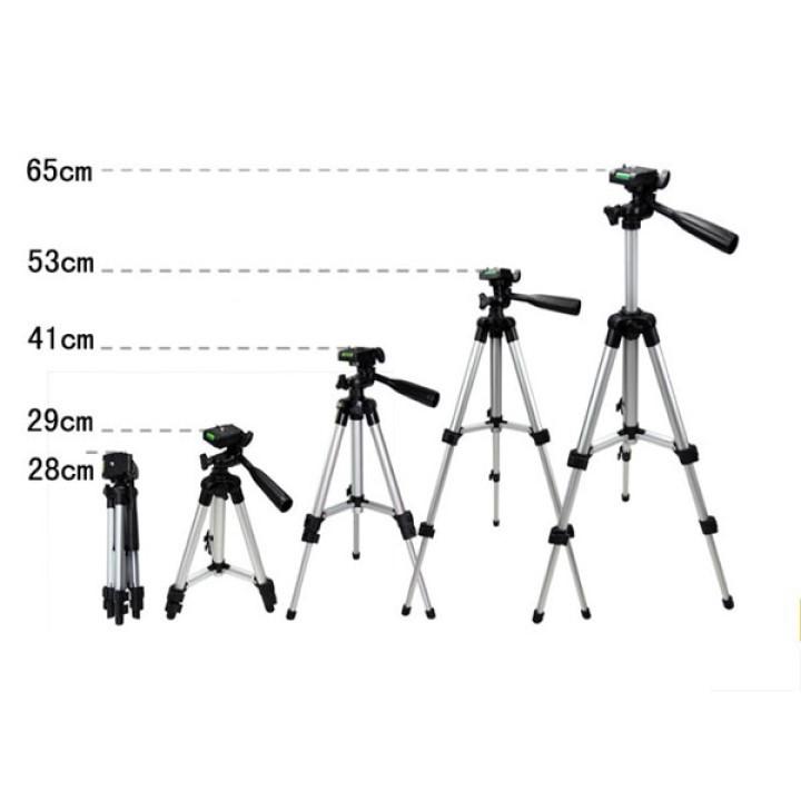 Combo Gậy Chụp Hình Tripod 3110 tặng kèm Remote Chụp Ảnh