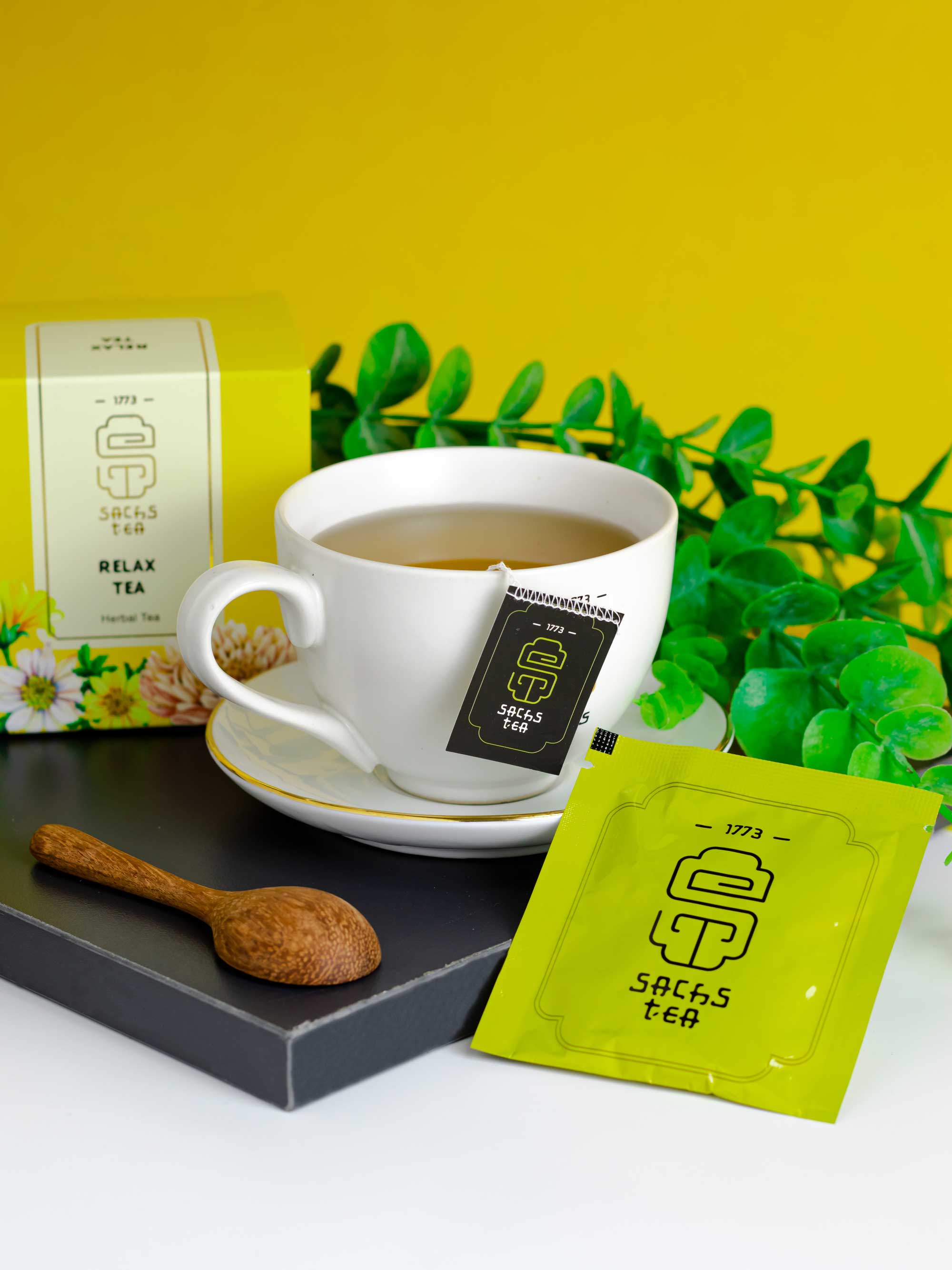 Trà thảo mộc RELAX TEA SACHS TEA 1773 thư giãn tinh thần hộp 20 gói