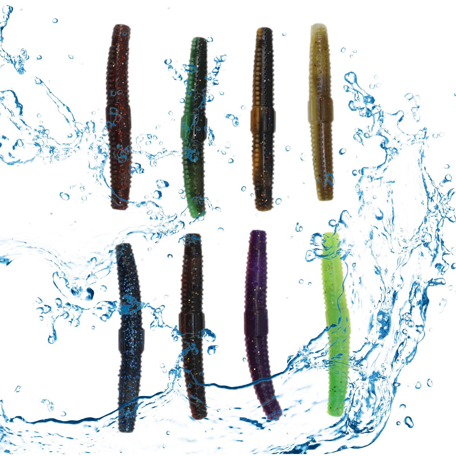 8x Fishing Worms Fishing Accessories Floating Easy to Use Fishing Soft Lures