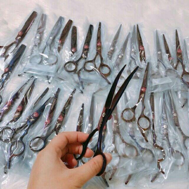 Kéo cong cắt tỉa lông chó mèo 7inch,6ich