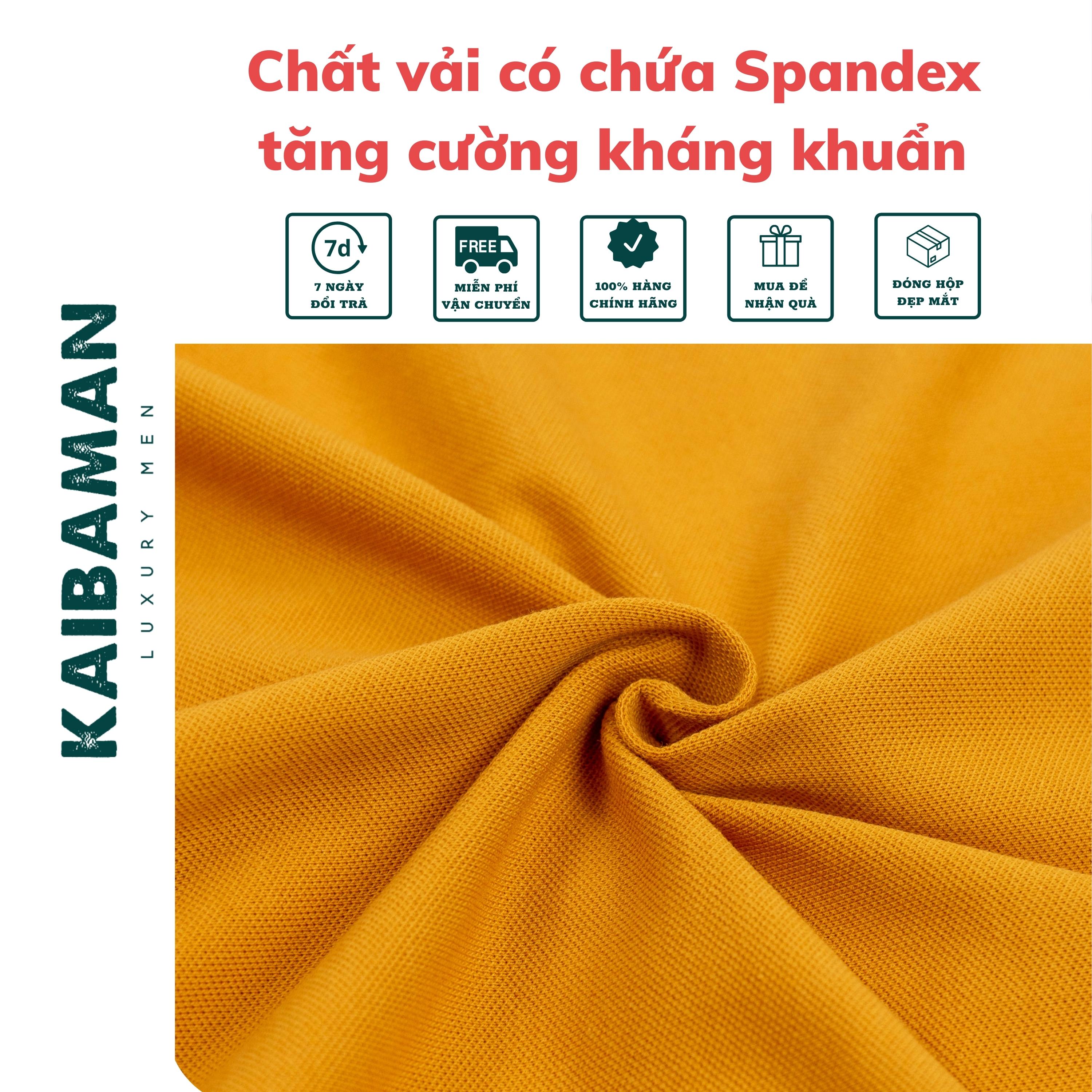 Hình ảnh [A02-061] Áo Thun Polo Nam Kaibaman Cổ Bẻ Chất Vải CVC Cao Cấp Chuẩn Form Slimfit Độ Bền Cao - KAIBAMAN STORE