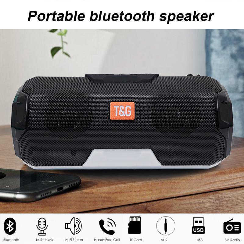 TG loa bluetooth di động 1200mah dung lượng lớn không dây loa không dây bass với giao diện âm thanh radio máy tính thanh âm thanh: màu đen