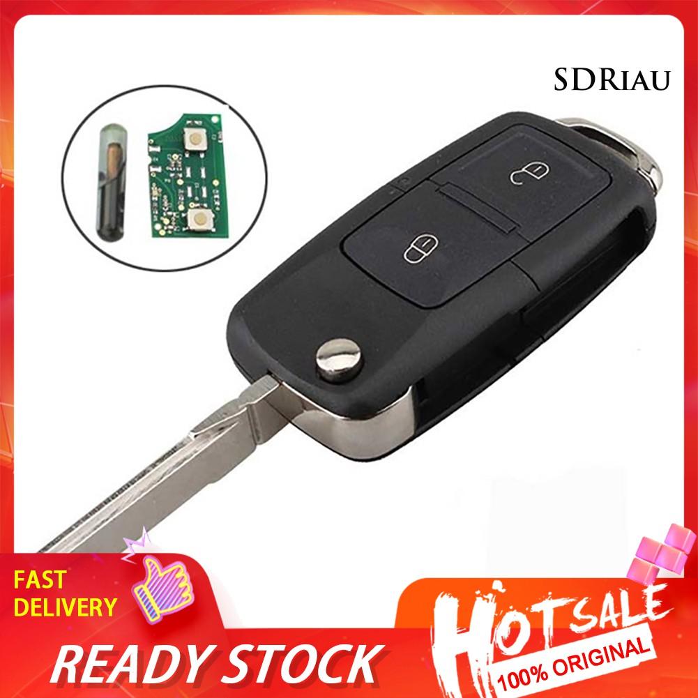 Chìa Khóa Điều Khiển Từ Xa 2 Nút 434mhz 48 Chip Uncut Blade Cho Vw Seat Skoda