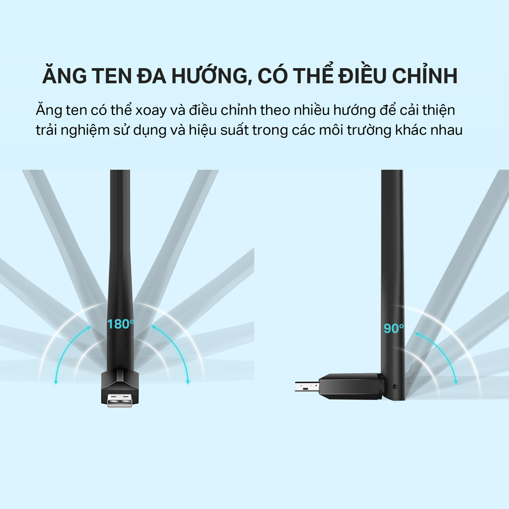 Hình ảnh Bộ Chuyển Đổi USB Wifi TP-Link Archer T2U Plus Công Suất Cao AC600 - Hàng Chính Hãng