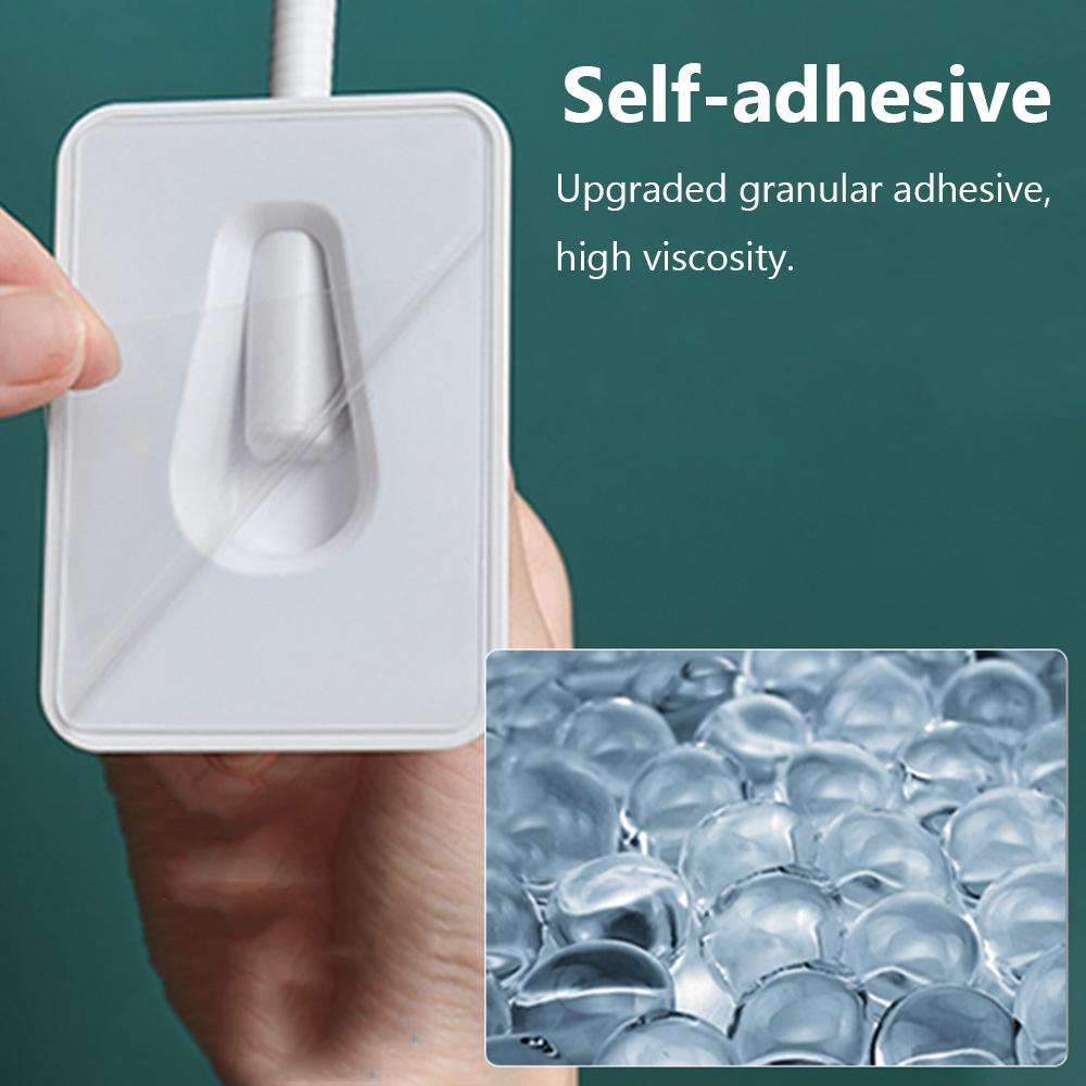 Adjustable Shower Head Holder Bath Rack Shower Bracket With 2 Hooks Bathroom Accessories