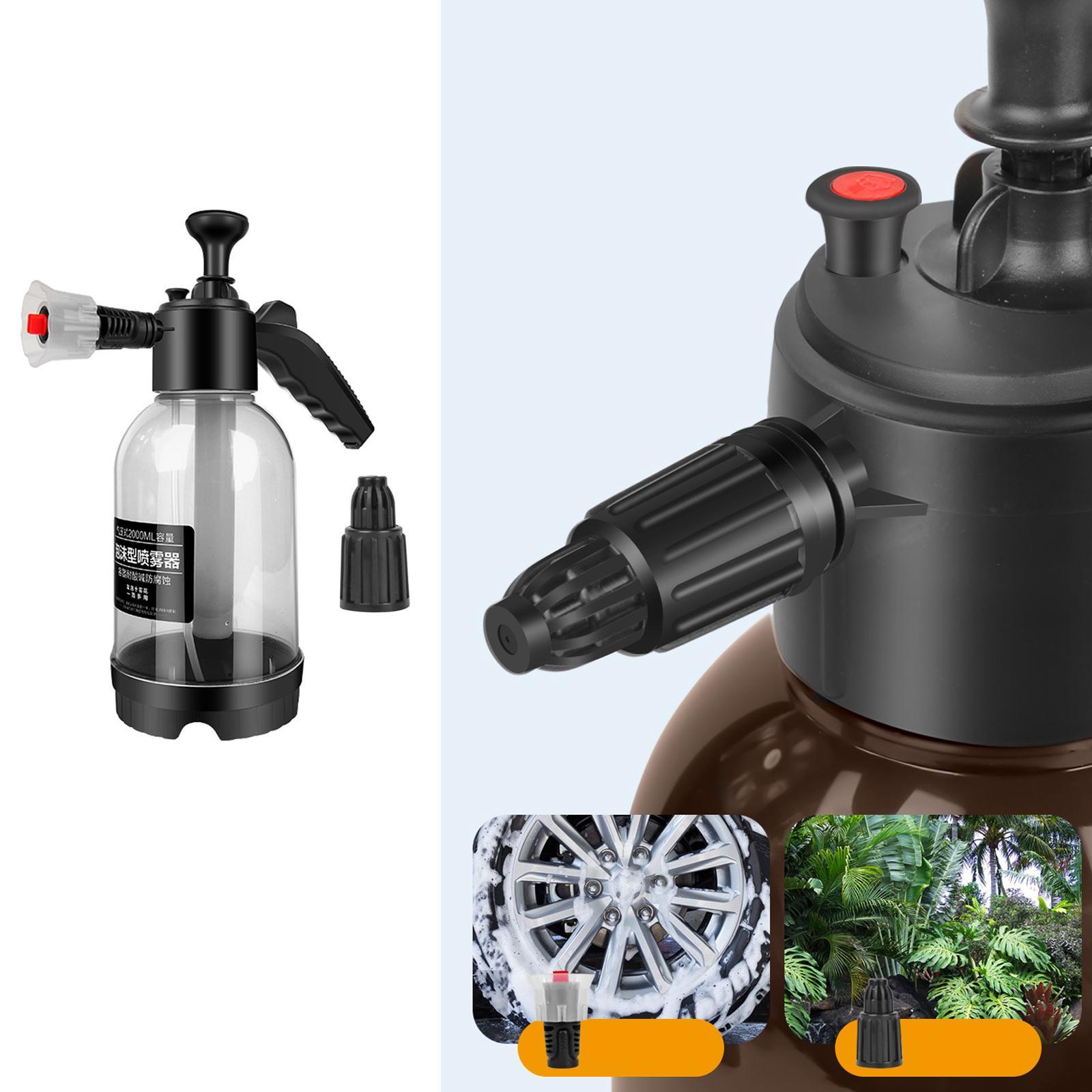 Car Wash Foam Pressure Sprayer 2L Multipurpose for Indoor Outdoor Lawn