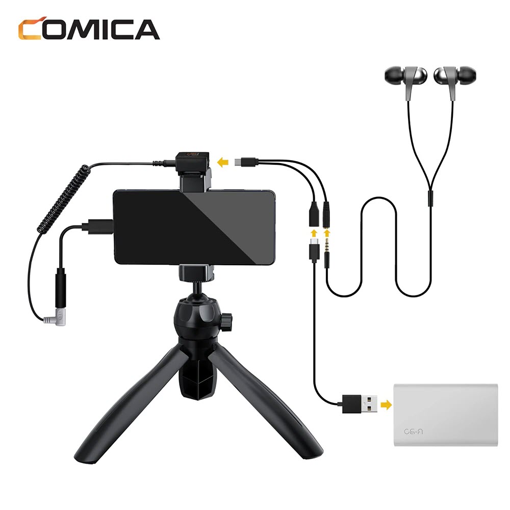 ROGTZ - Micro Thu Âm Không Dây Vimo  C Âm Thanh Chất Lượng Cao Lọc Tiếng Ồn Phạm Vi Thu Phát Song Rộng 200m Pin Lâu Hỗ Trợ Kiểm Âm Sạc Điện Thoại Dễ Sử Dụng Youtube Vlog Livestream Ghi Âm Giọng Nói 1/2 Micro  2.4GHz DSP 24bit/48kHz Hàng Chính Hãng