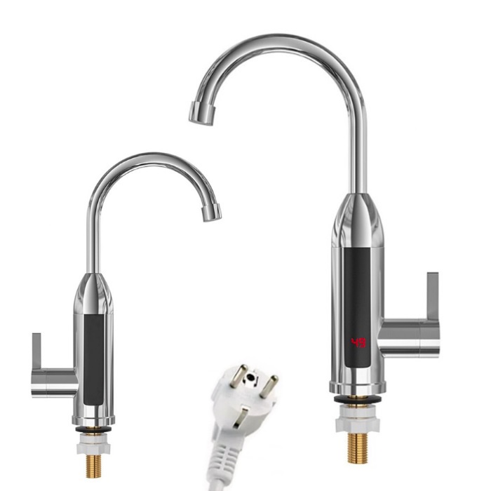 Vòi nước nóng lạnh màn hình LCD điều chỉnh 360 độ Electric Water Heater Faucet LCD Display 360-Degree Adjustable