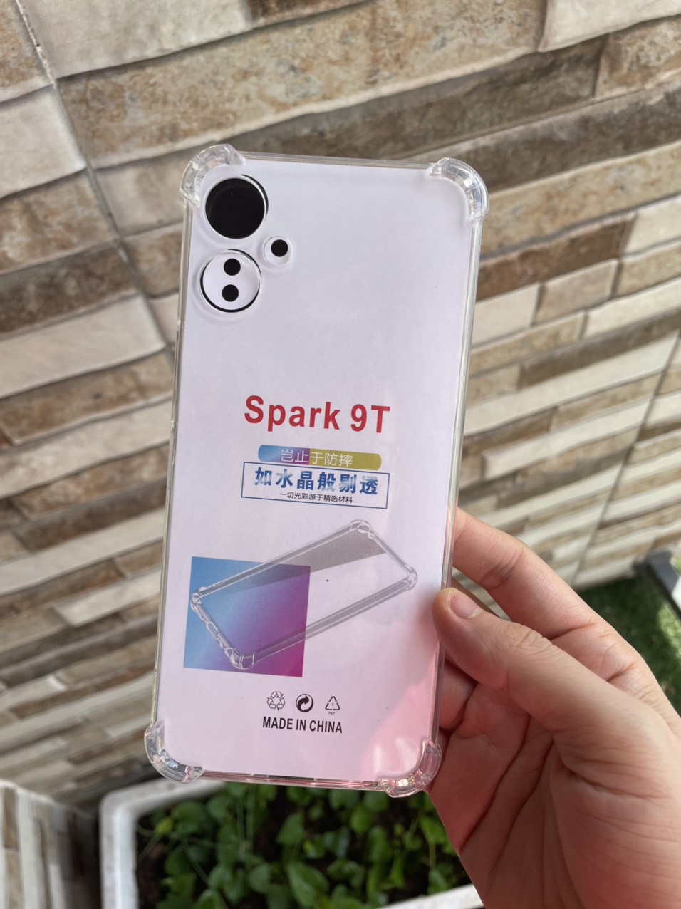 Ốp Lưng cho Tecno Spark 9T Dẻo Trong Suốt Chống Sốc Có Gù Bảo Vệ 4 Gốc