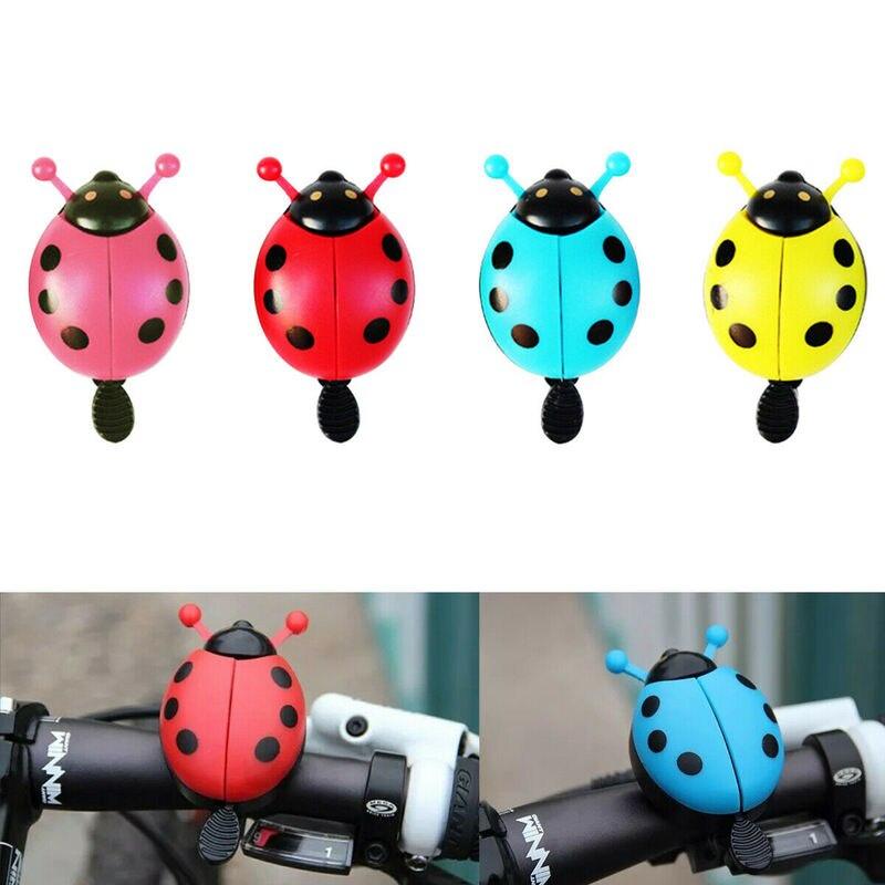 Bicycle Bell Kids Lovely Cartoon Beetle Ladybug Cycling Bike Handlebar Alarm Ring Bell Safety Warning Louldy Bicycle Accessories