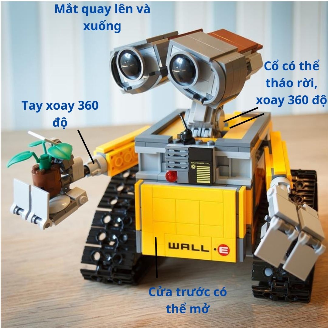Đồ chơi lắp ráp xếp hình Robot người máy biết yêu