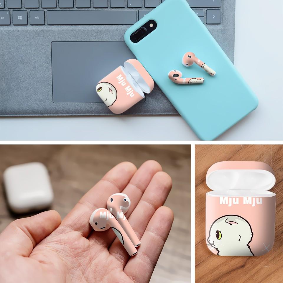 Miếng dán skin cho AirPods in hình thiết kế - atk092 (AirPods ,1 2, Pro, TWS, i12)