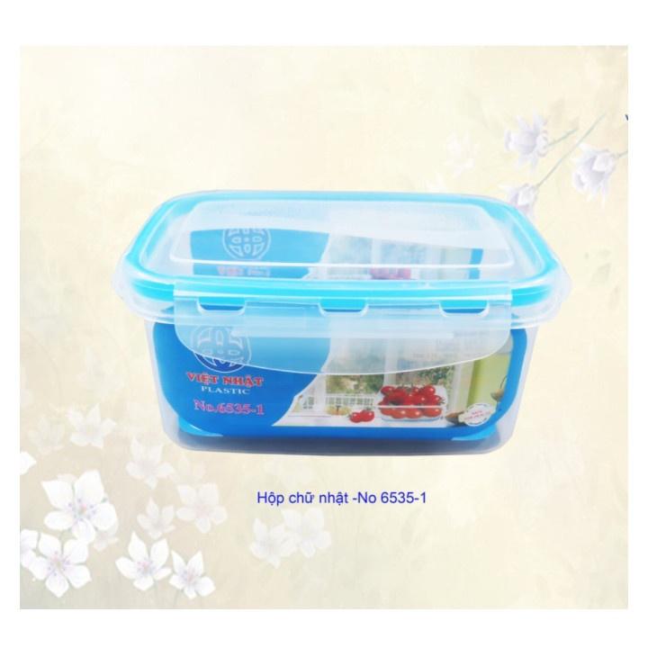 Hộp thực phẩm - hộp lạnh 4 khóa nhựa đựng thức ăn