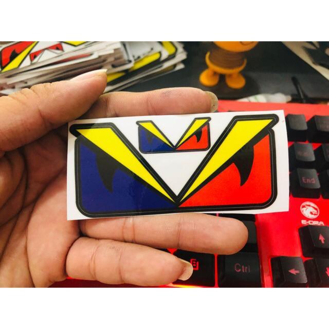 Tem mắt fendy nhỏ size 4x8.5