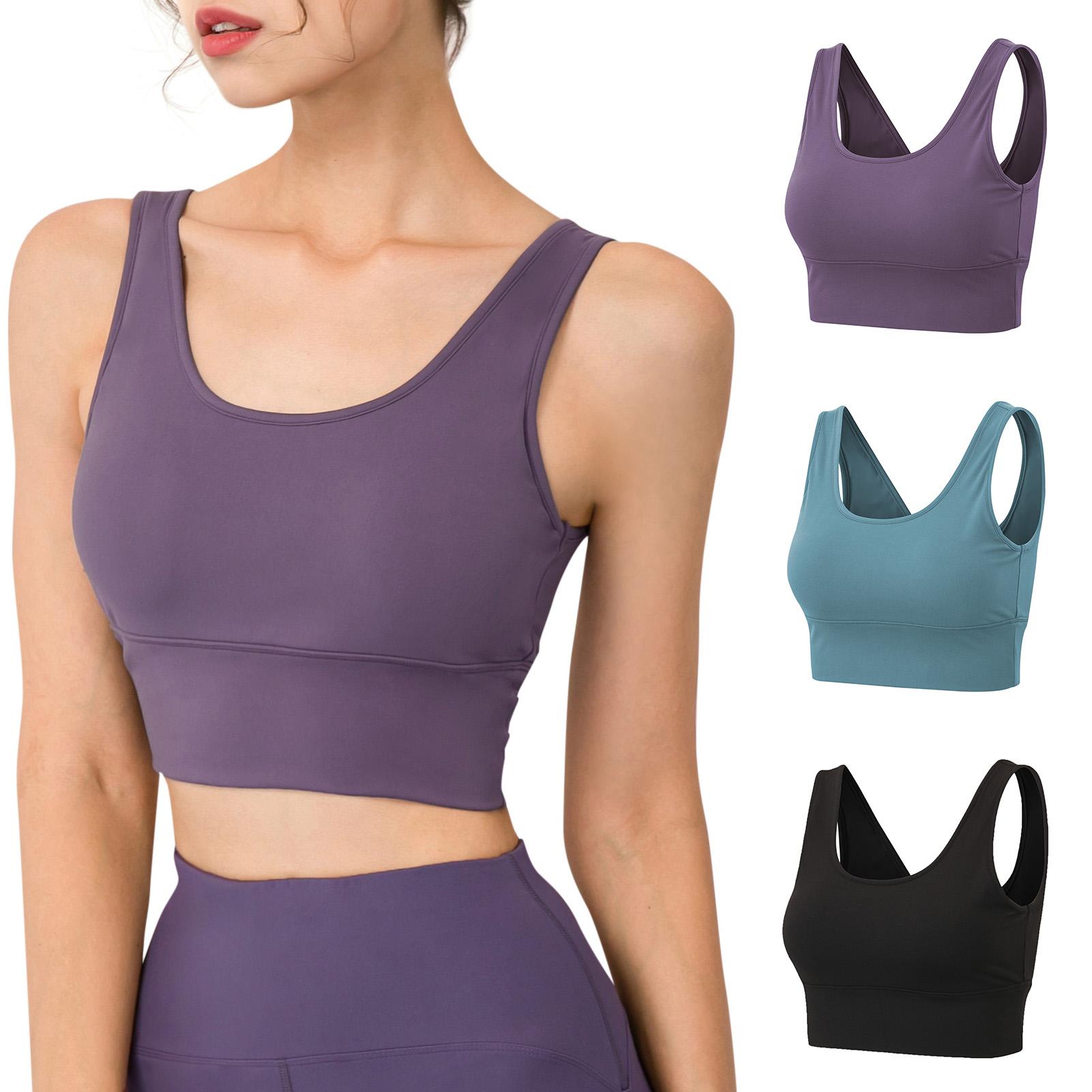 Áo lót tập gym,yoga,áo bra cho nữ lưng chữ V gợi cảm, có đệm mút, Chất liệu nylon và spandex mềm mại, thoáng khí, co giãn và nhẹ