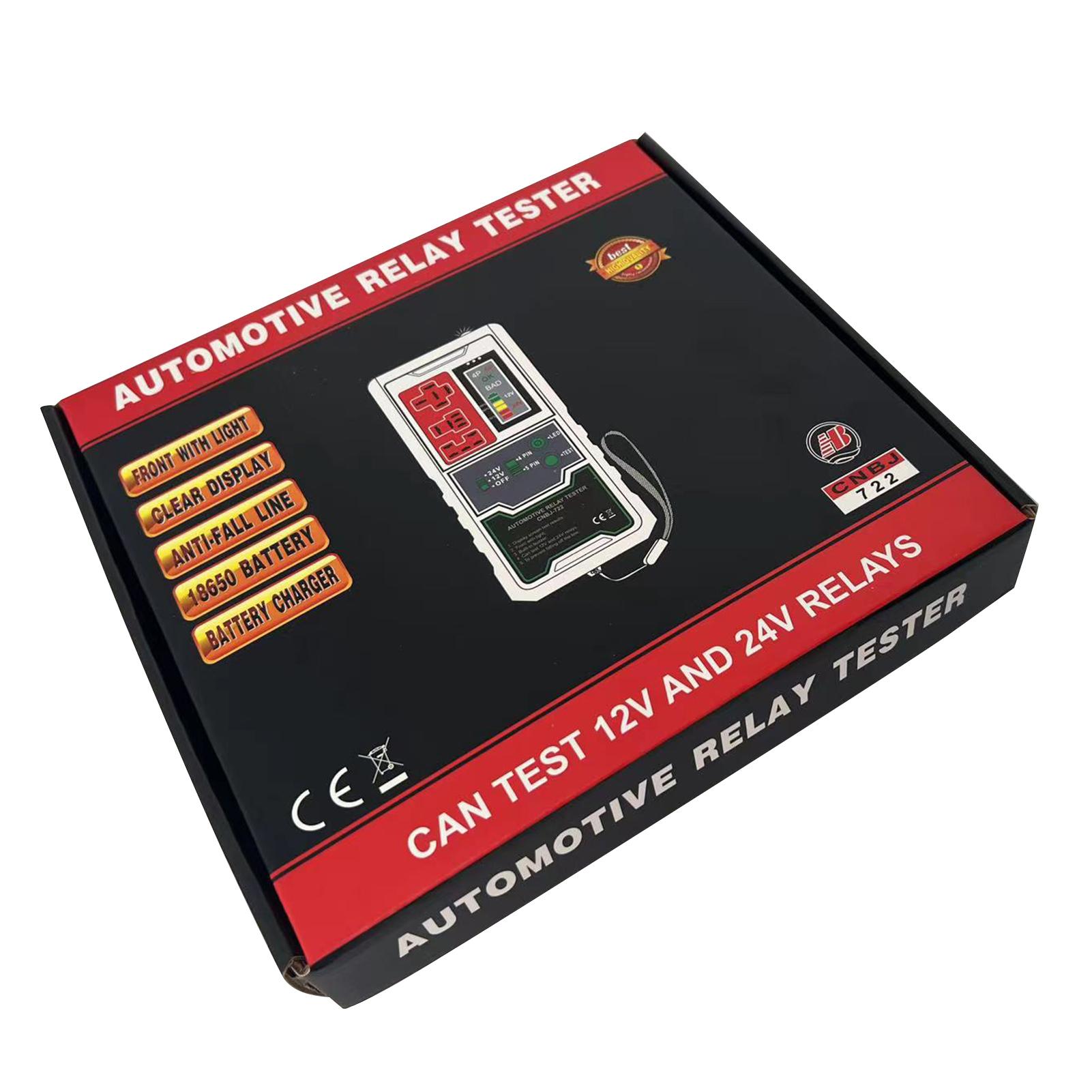 12V 24V Automotive Electronic Relay Tester Car Battery Checker LED Indicator Light Car Relay Tester Auto Diagnostic Tools