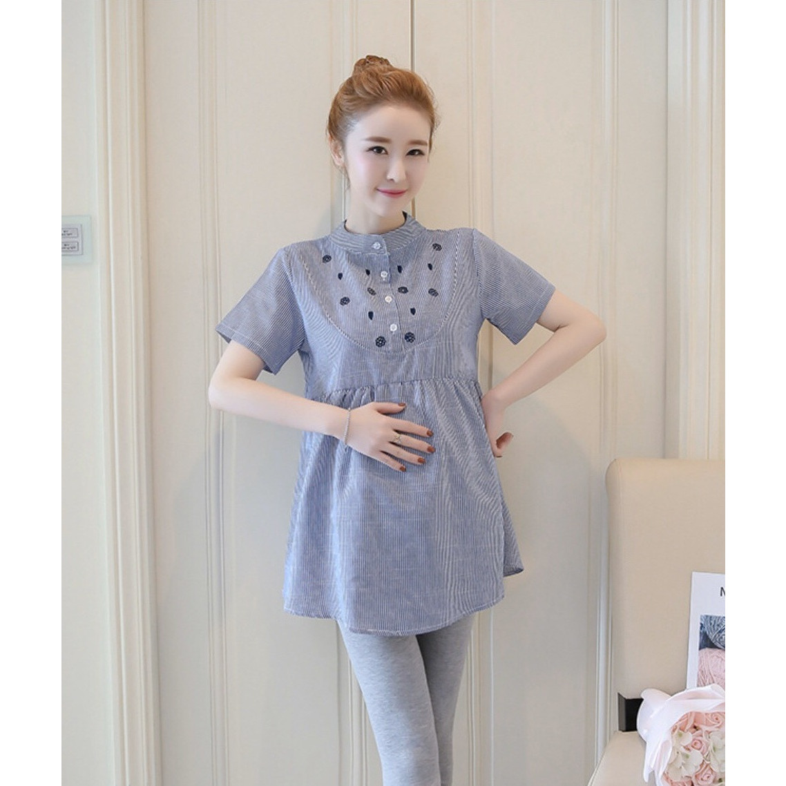 Áo bầu sơ mi công sở thời trang
