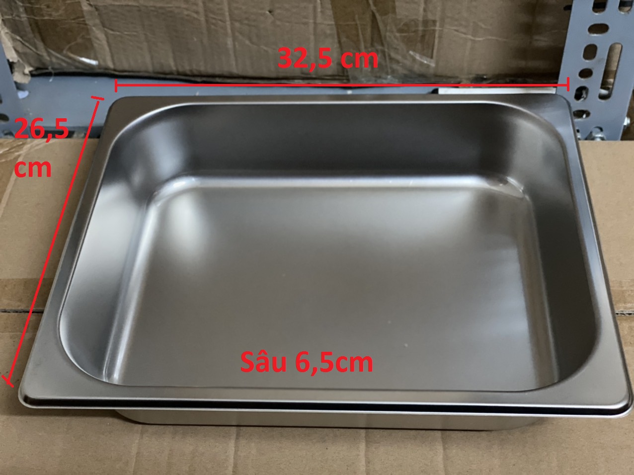 Khay Đựng Thực Phẩm inox - Khay topping GN 1/2 7giftshop