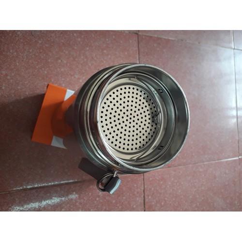 Bình inox giữ nhiệt kèm lưới lọc và dây đeo 1200ml, 1500ml Bao L, giữ nhiệt 12 tiếng