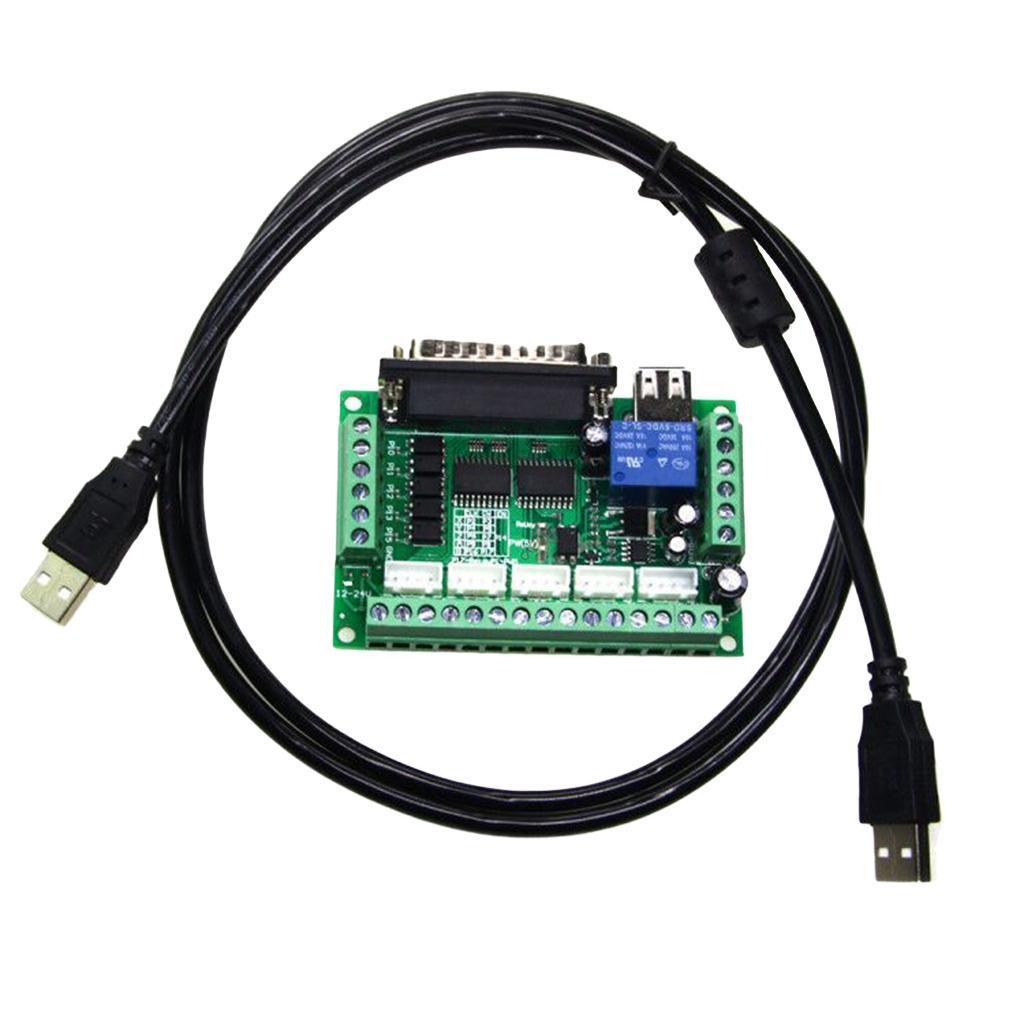 5 Axis Stepper Motor Driver Controller CNC Interface Breakout Board