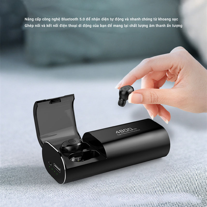 Tai nghe bluetooth FLOVEME S11 – Kiêm sạc dự phòng với pin khủng 4800mAh sử dụng liên tục tới 7h – Âm thanh HIFI chất lượng sống động - Hàng Chính Hãng